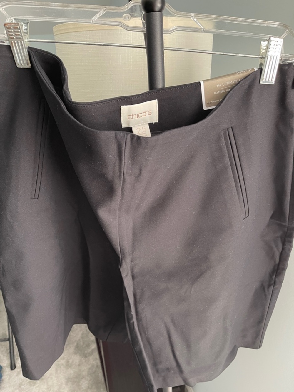 Chico's Tailored Black Shorts NWT size 2.5